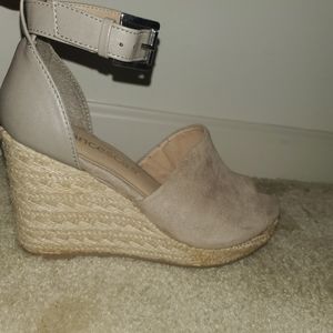 Open toe wedges